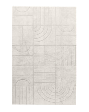 This washable rug with its timeless art deco pattern will be a welcome edition to your kid's bedroom. The pattern is handtufted and then handcut by our skillful artisans in India.   Made from 100% high quality cotton yarn the washable Cotton Berber range is a great option for kids, pet owners and allergy sufferers.