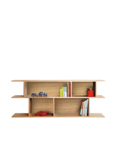 This perfectly handy bookcase offers equal amounts of versatility and practicality. Simplifying kid's spaces with handy nooks for books and toys to be packed away. Ideal for smaller spaces, the slimline profile sits easily under windows and narrow spaces.