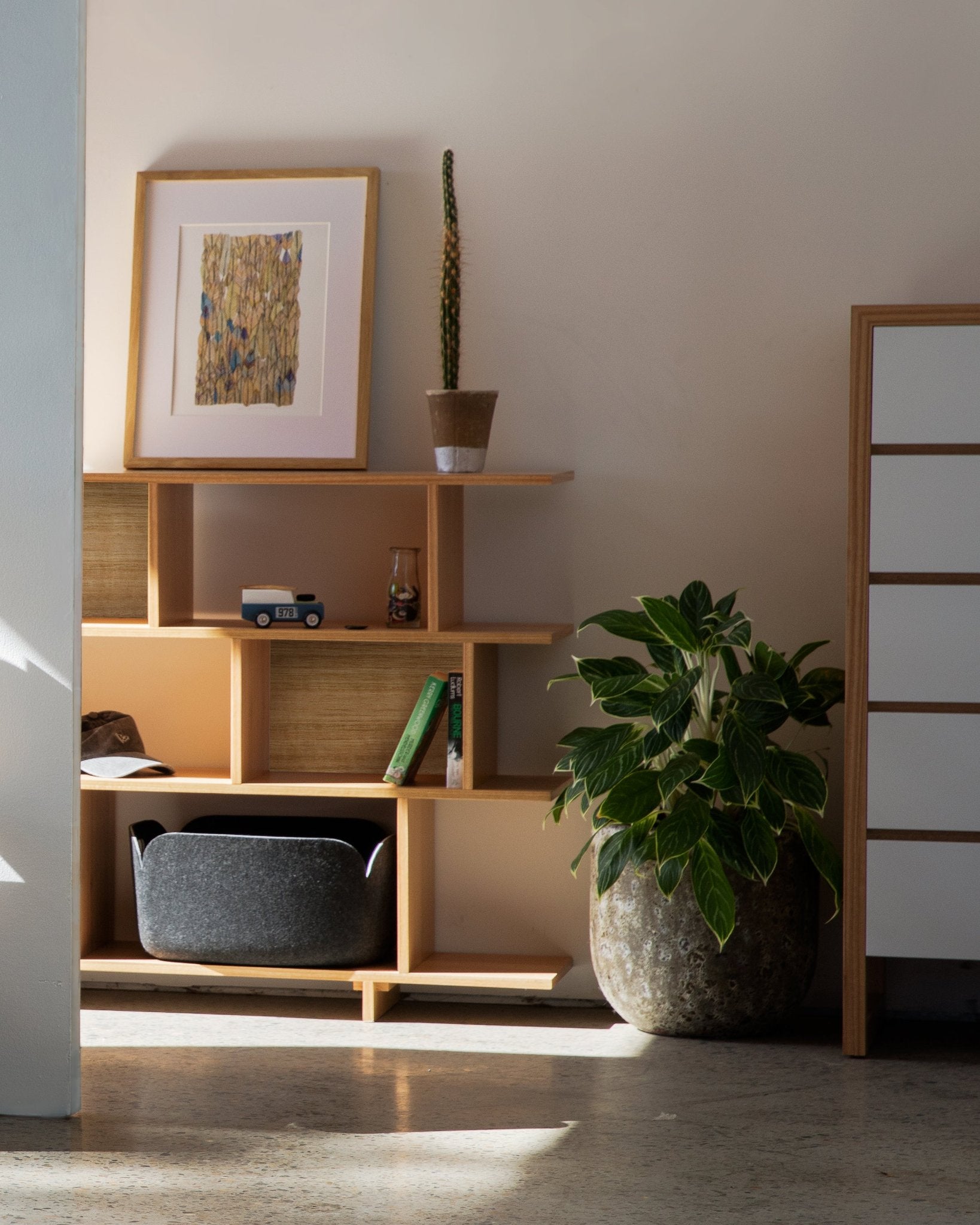 NED TIMBER BOOKCASE 3 TIERED