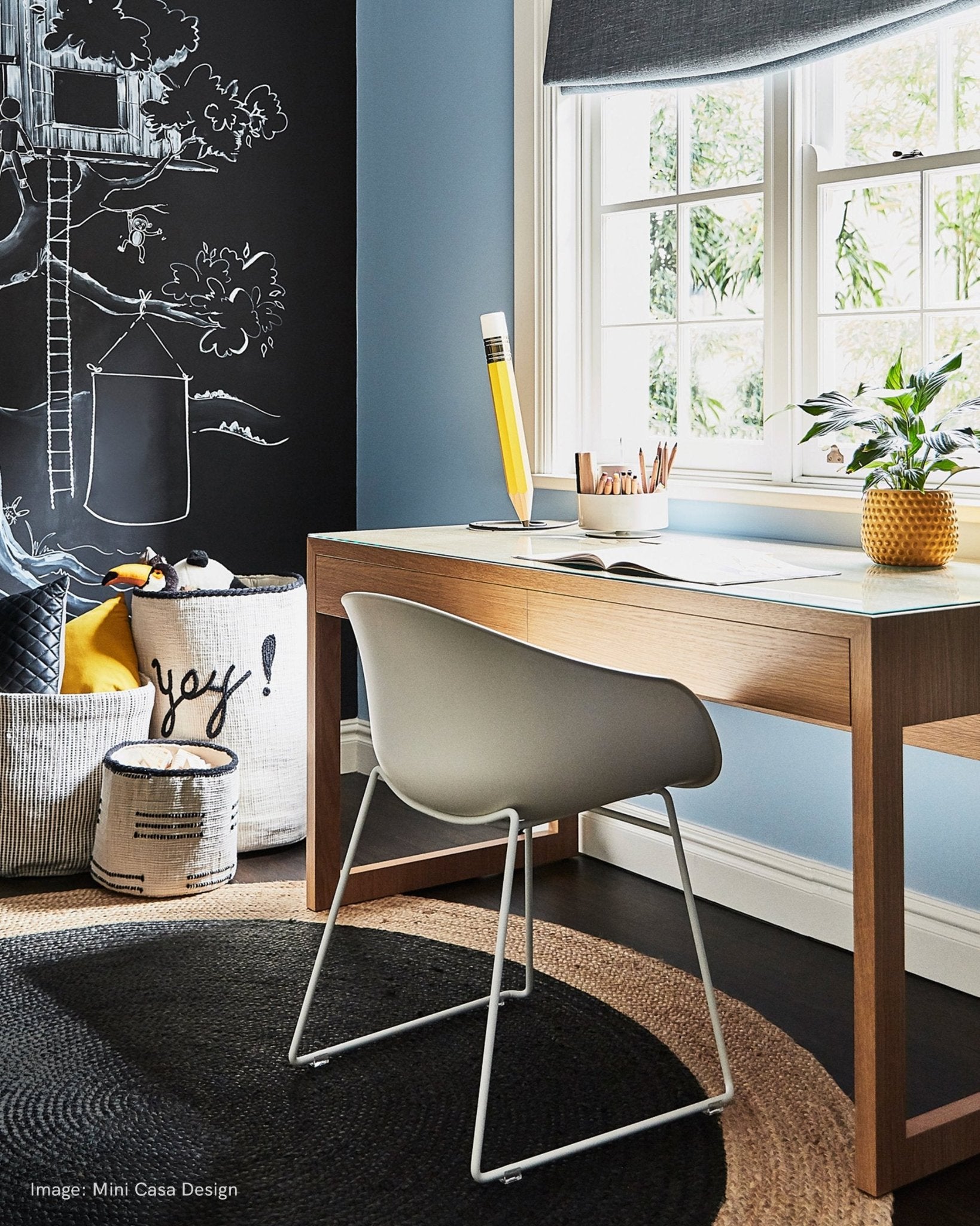 OAK BOX DESK