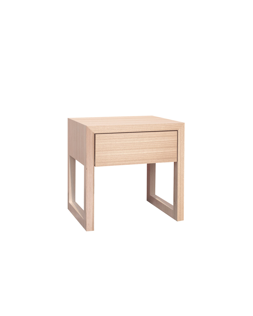 Oak Box Timber Bedside Table | 1 Drawer