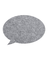 Grey Speech Bubble Pin Board, a neutral felt pin board perfect for stylish and practical wall organization.