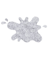 Silver Splat Pin Board, a sleek grey felt board adding a modern and functional touch to walls.