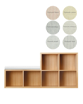 SCOOP BOOKCASE SHELL |  6 CUBE RIGHT