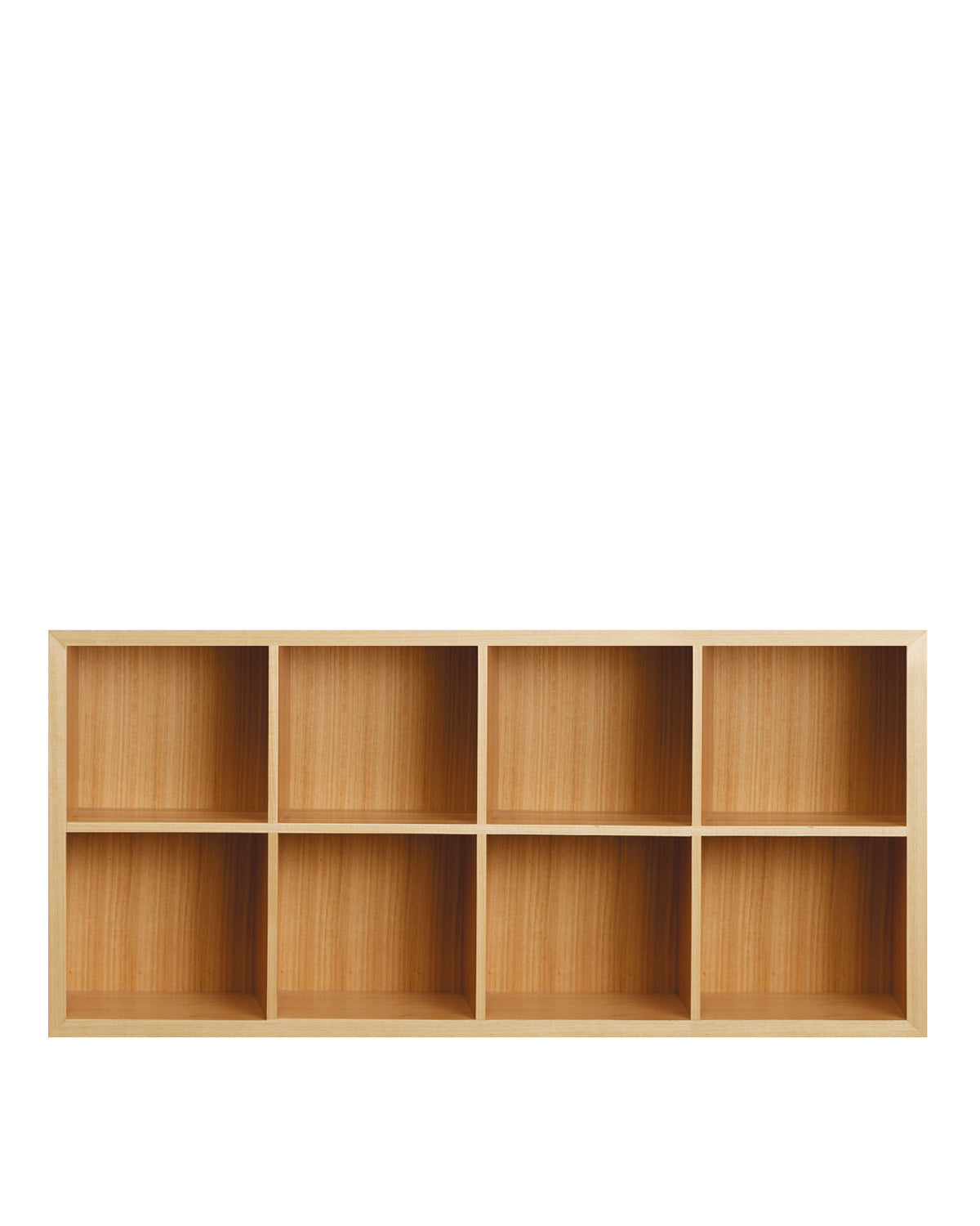 Scoop Bookcase Shell is an open bookcase with open cavities to display books and treasures. The shell frame conceals intricate mitred joinery. To add more storage options, add on interchangeable felt storage boxes.  Timber sourced from sustainably managed forests. Lead-times may vary from 6-14 weeks (contact our showroom). Timber swatches available on request.  72.2H x 30D x 147.8W cm